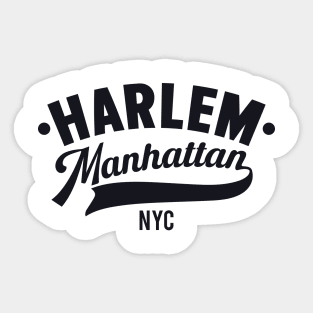 Harlem Logo - Manhattan, New York Sticker